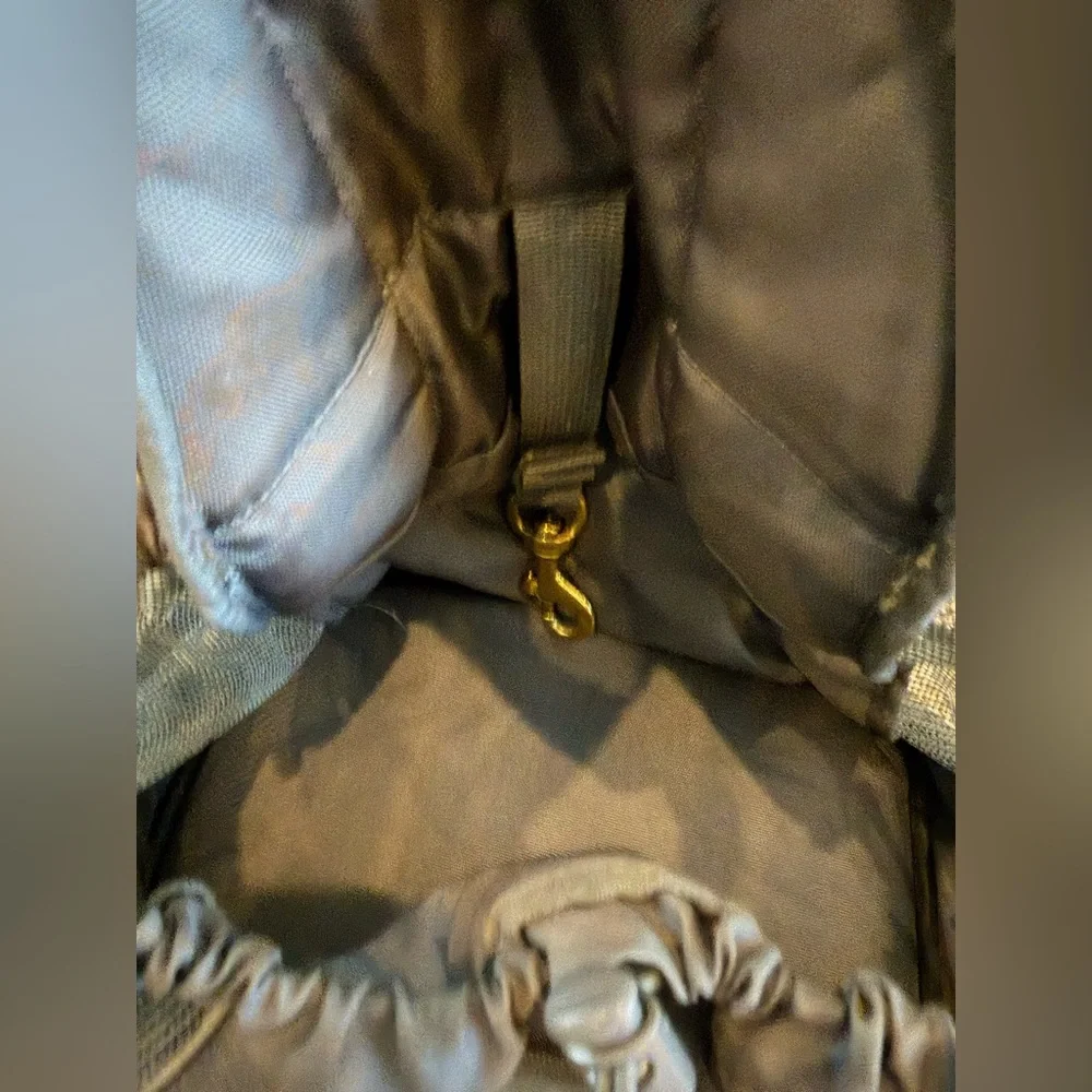 Outward hound front Gray Drawstring Backpack dog carrier